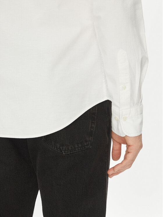 Gant Gant Košile Slim Oxford Stretch 3230115 Bílá Slim Fit