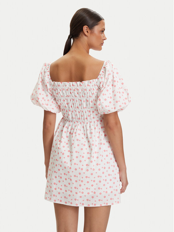 Roxy Roxy Poletna obleka W126-RXLDS-1030-01P Bela Regular Fit