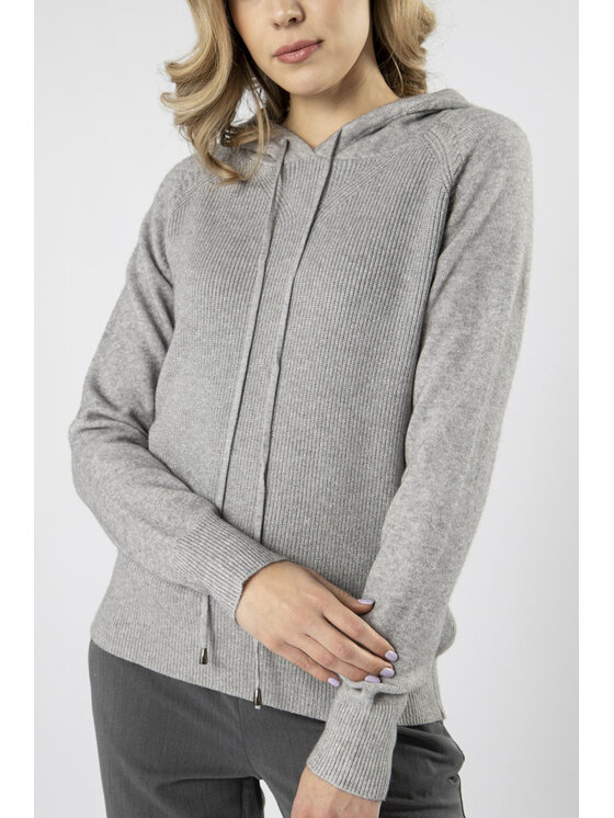 QUIOSQUE QUIOSQUE Sweter 6NG001230 Szary Regular Fit