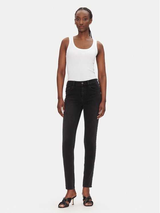 Liu Jo Liu Jo Slim Fit traperice UXX037 D4199 Crna Slim Fit