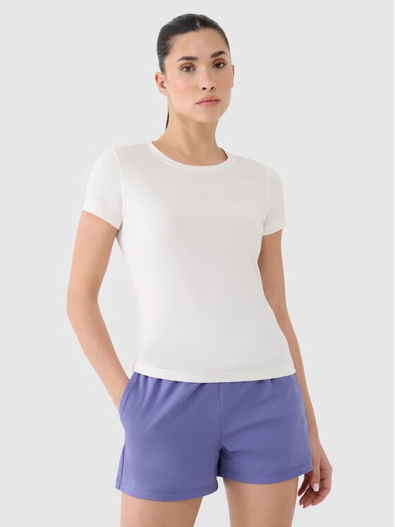 4F 4F T-shirt 4FRSS25TFTSF1235-11S Bianco Regular Fit