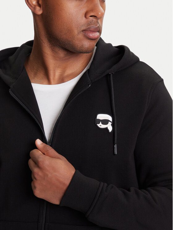 KARL LAGERFELD KARL LAGERFELD Pulóver 705040 553910 Fekete Regular Fit