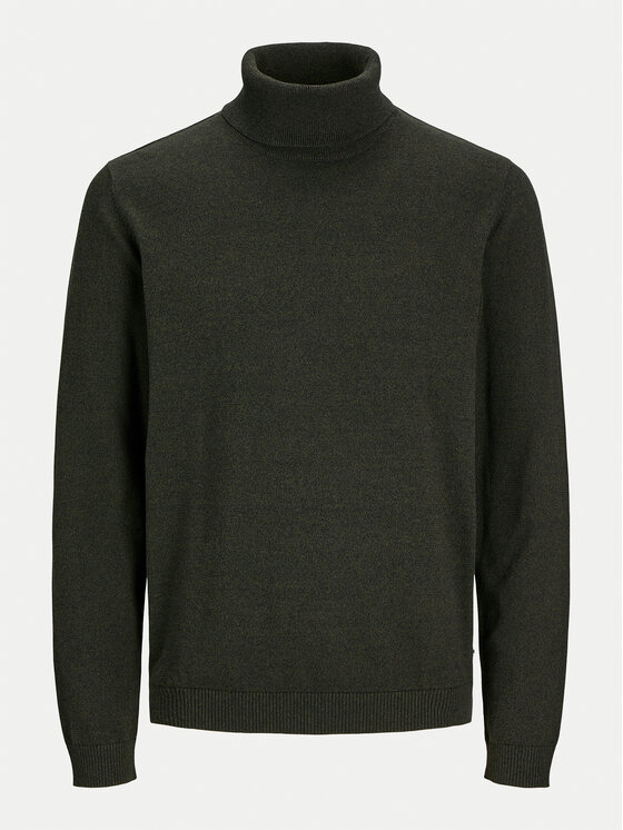Jack & Jones Jack & Jones Bluză cu gât Basic 12258051 Verde Regular Fit