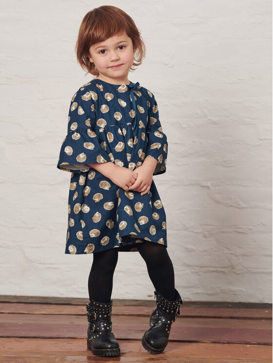 minimi minimi Sukienka elegancka 49/23 Granatowy Relaxed Fit