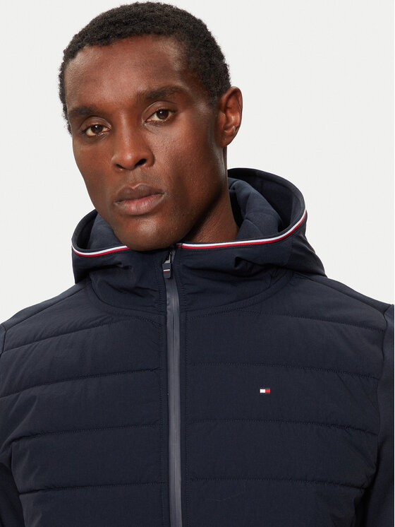 Tommy Hilfiger Tommy Hilfiger Džemperis Mix Media MW0MW34211 Tamsiai mėlyna Regular Fit