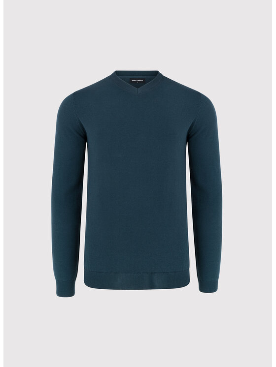 Pako Lorente Pako Lorente Sweter P26WN-2X-010 Zielony ciemny Straight Fit