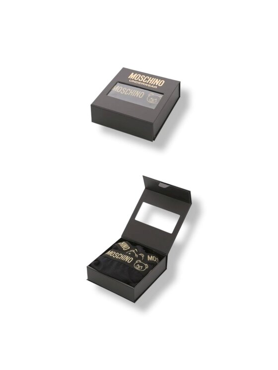 MOSCHINO MOSCHINO Completo intimo gift box Moschino uomo shirt + slip gold Nero