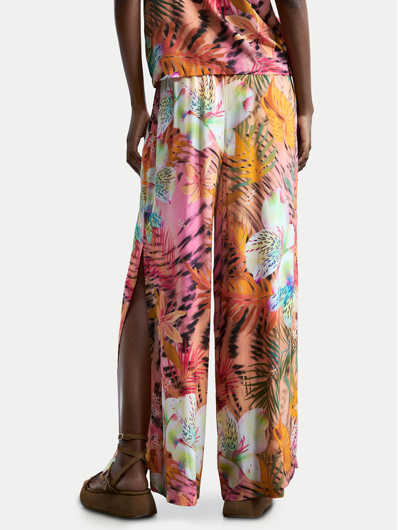 Desigual Desigual Medžiaginės kelnės Swim Nasau 26SWPW56 Spalvota Relaxed Fit