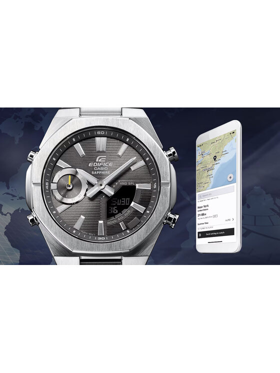Casio Casio Hodinky ECB-S10D-8AEF Strieborná