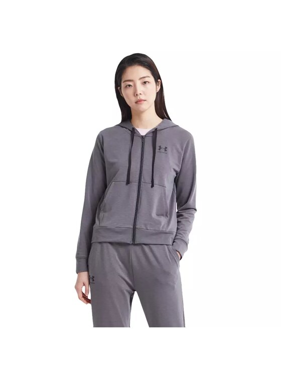 Under Armour Under Armour Felpa Rival Terry FZ Hoodie Nero Regular Fit