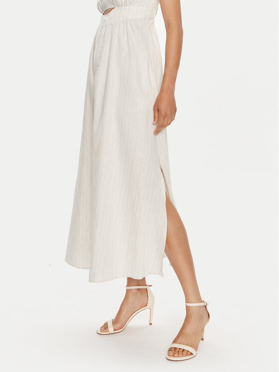 TWINSET TWINSET Sukienka letnia 241TT2224 Biały Relaxed Fit
