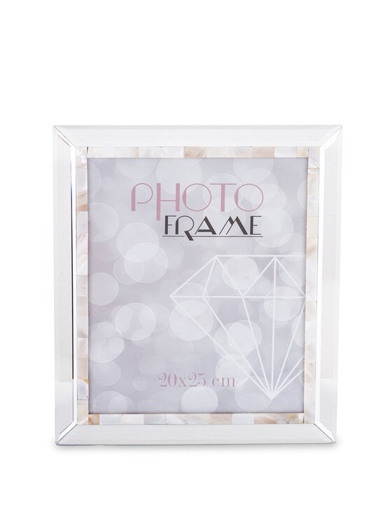 MIAhome MIAhome Ramka na zdjęcia 30,5x25,5 cm kremowo-srebrna ROMICH Srebrny