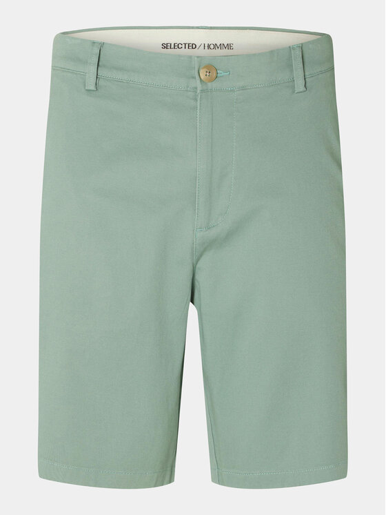 Selected Homme Selected Homme Szorty materiałowe Bill 16092256 Zielony Regular Fit