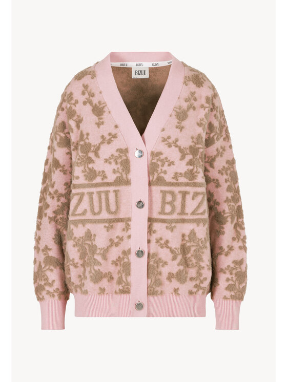 BIZUU BIZUU Kardigan LANZAR Różowy Standard Fit