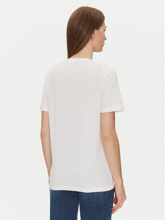 Elisabetta Franchi Elisabetta Franchi T-Shirt MA-002-51E2-V200 Biały Regular Fit