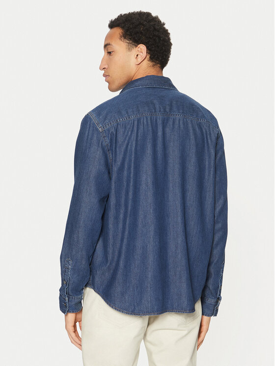 Calvin Klein Jeans Calvin Klein Jeans Τζιν πουκάμισο J30J327022 Σκούρο μπλε Regular Fit