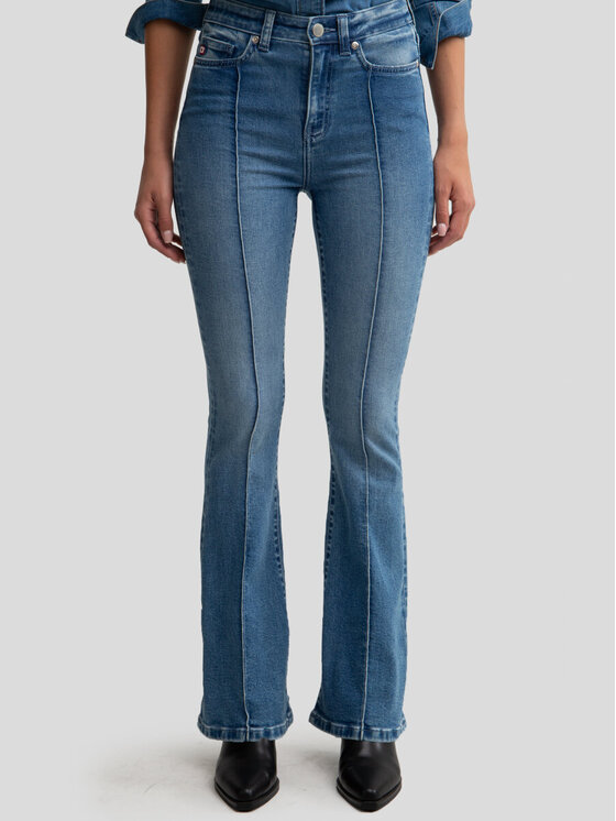 BIG STAR BIG STAR Jeansy CLARA_FLARE_464_190 Niebieski Flare Fit