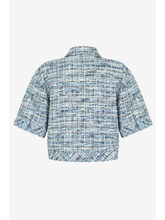 BENU BENU Camicia tweedowa Blu Regular Fit