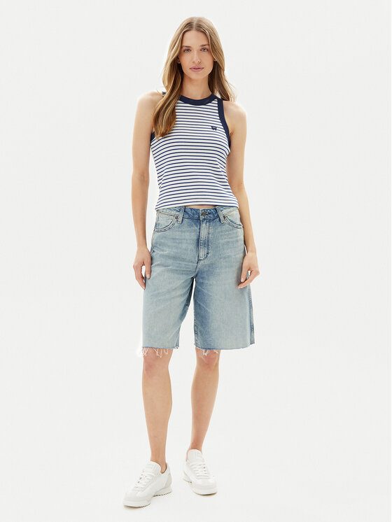 Wrangler Wrangler Τοπ Ringer 112362567 Ροζ Slim Fit