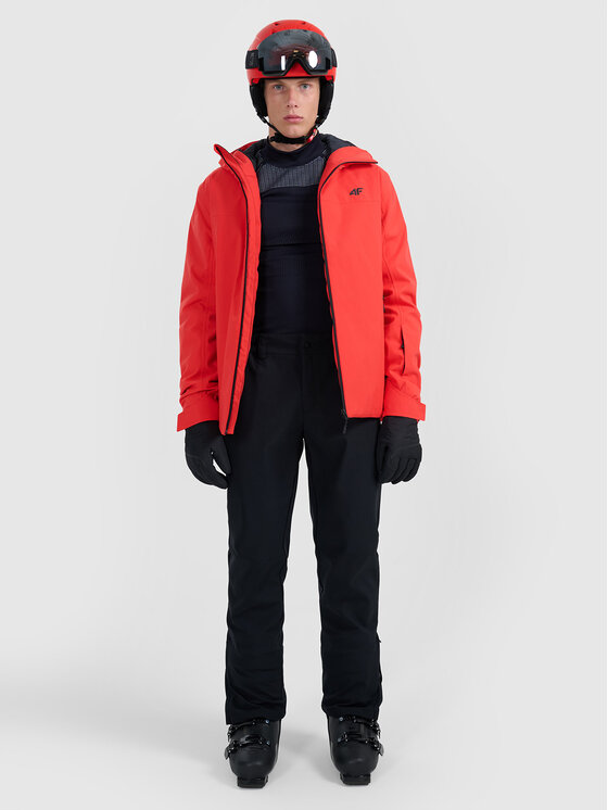 4F 4F Kurtka narciarska SKIWEAR Czerwony Regular Fit