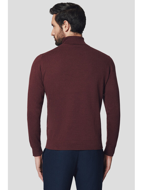 Lancerto Lancerto Golf Mikkel SW073224000063 Bordowy Regular Fit