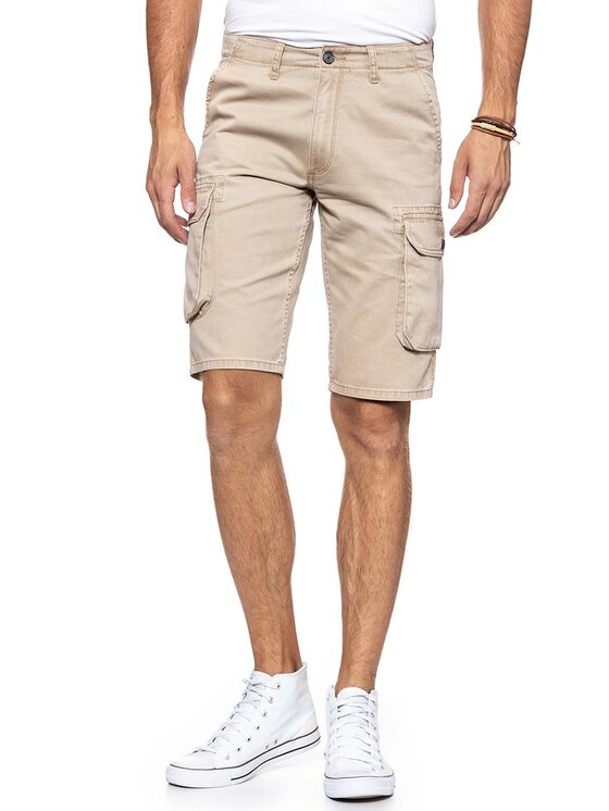 Wrangler Wrangler Pantaloncini di jeans CARGO SHORTS Beige Regular Fit