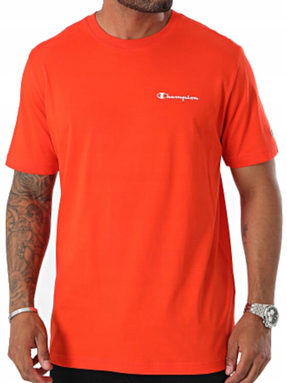 Champion Champion T-Shirt 220264-OS014 Pomarańczowy Standard Fit