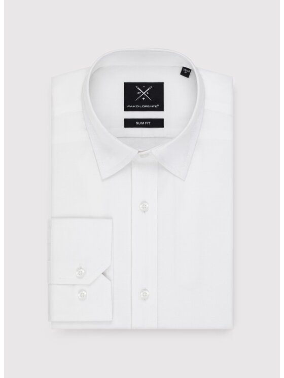 Pako Lorente Pako Lorente Koszula P25SN-1X-020 Biały Slim Fit