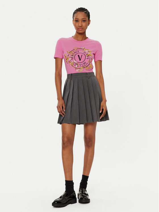 Versace Jeans Couture Versace Jeans Couture Póló 78HAHC01 Rózsaszín Regular Fit