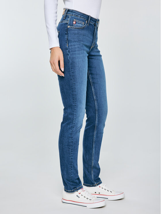 BIG STAR BIG STAR Jeansy KATRINA HIGH WAIST Niebieski Slim Fit