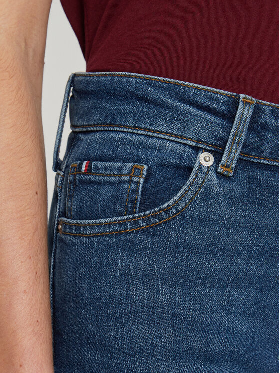 Tommy Hilfiger Tommy Hilfiger Jeans hlače WW0WW43494 Modra Bootcut Fit
