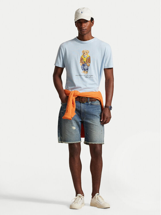 Polo Ralph Lauren Polo Ralph Lauren T-Shirt 710P07347001 Γαλάζιο Regular Fit