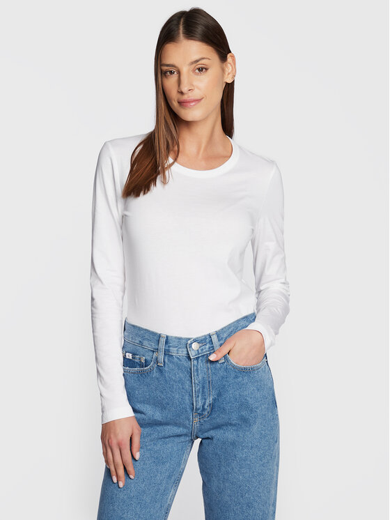 Calvin Klein Calvin Klein Μπλουζάκι Smooth K20K205337 Λευκό Regular Fit