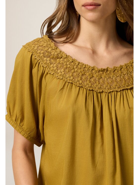 Oltre Oltre Blusa 2465J000696N015 Verde Baggy Fit