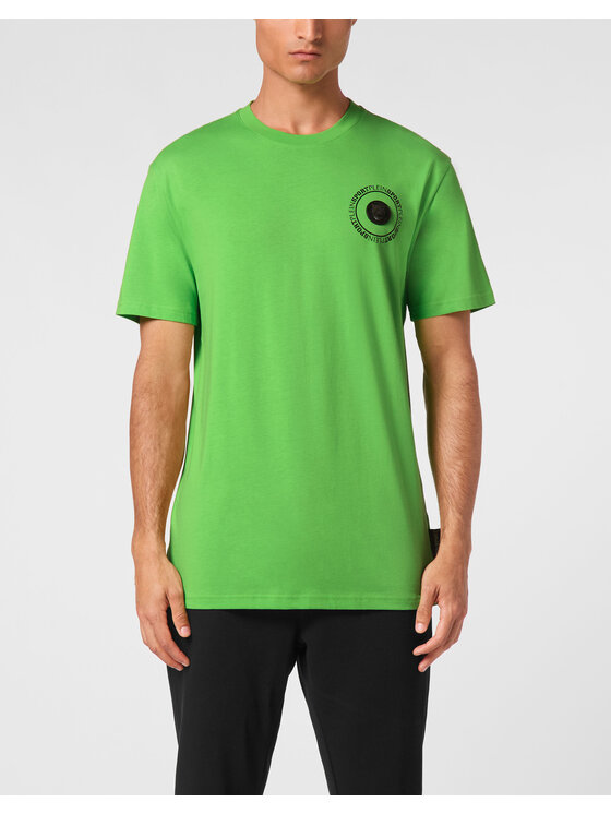 Plein Sport Plein Sport T-Shirt 14175 Zielony Regular Fit
