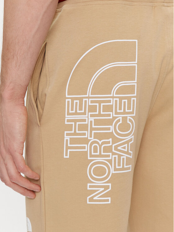 The North Face The North Face Sporta šorti Graphic NF0A3S4F Bēšs Regular Fit