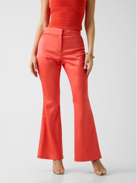 Marciano Guess Marciano Guess Kalhoty z materiálu 181902 Korálová Slim Fit