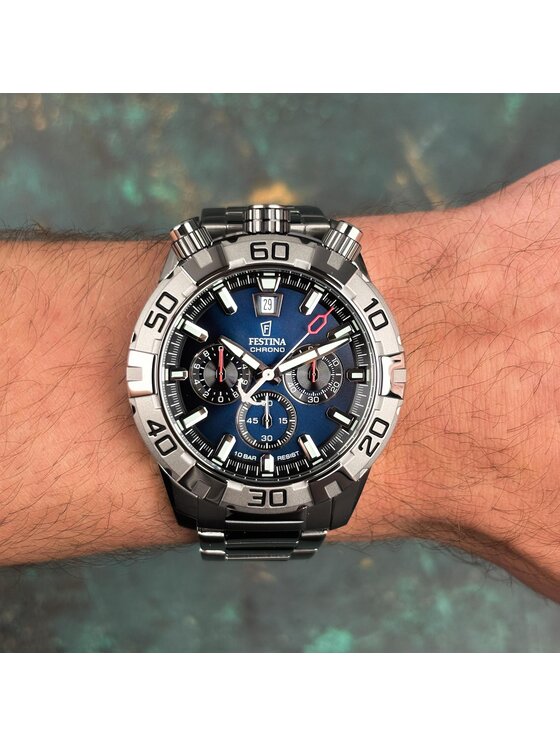 Festina Festina Zegarek F20743-1 Srebrny