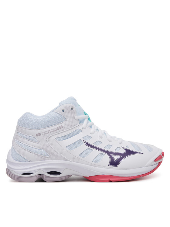 Mizuno Mizuno Zāles apavi Wave Voltage 2 Mid V1GC2465 Balts