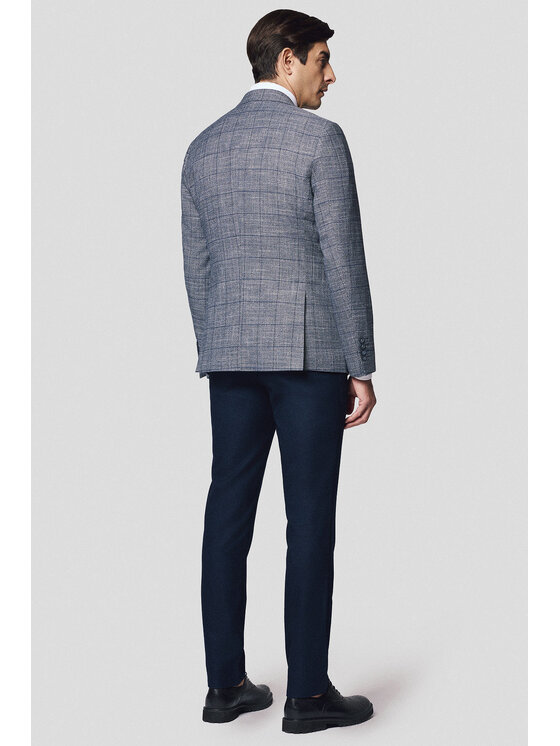 Lancerto Lancerto Marynarka Barumini MA131125000010 Szary Slim Fit