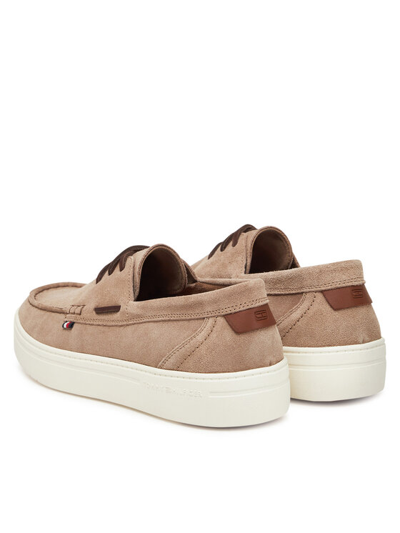 Tommy Hilfiger Tommy Hilfiger Nizki čevlji Modern Light Hybrid Suede Boat S FM0FM05352 Rjava