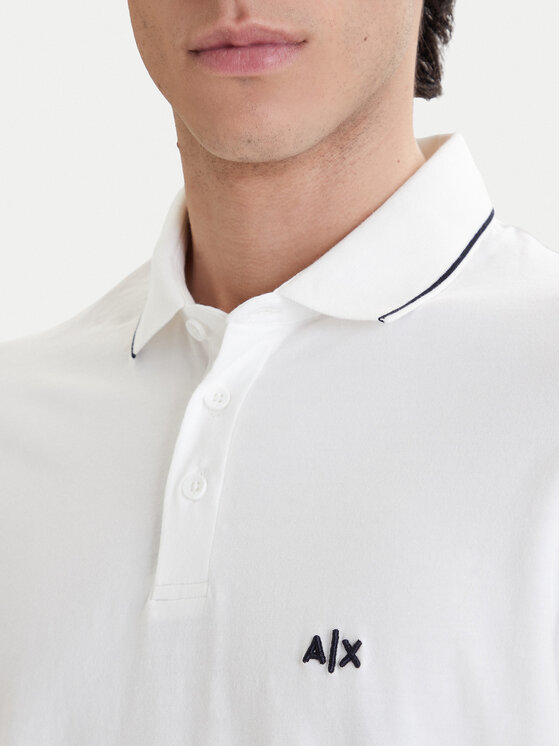 Armani Exchange Armani Exchange Polo särk XM001289 AF10363 U0009 Valge Regular Fit