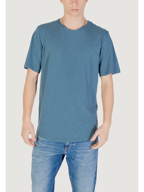 Jack&Jones Jack&Jones T-shirt JJEBASHER TEE O-NECK SS NOOS Blu Casual Fit