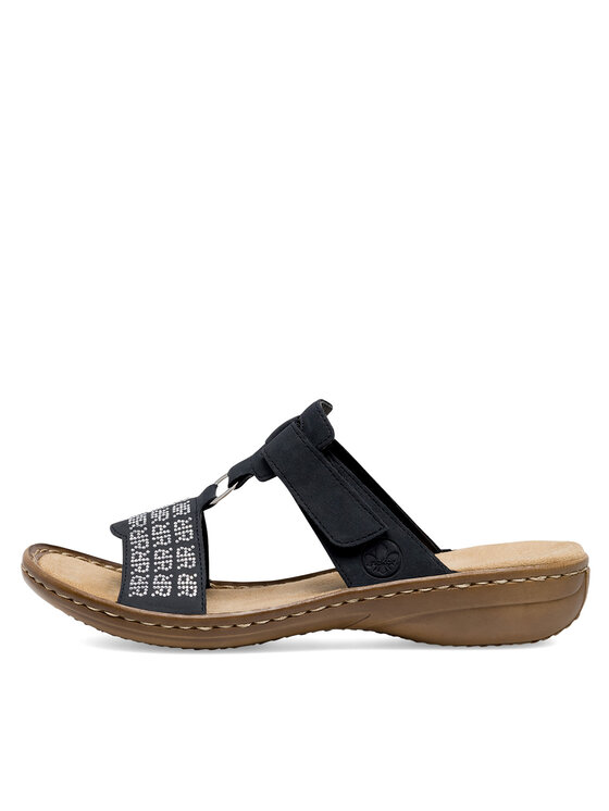 Rieker Rieker Klapki 60863-14 Granatowy