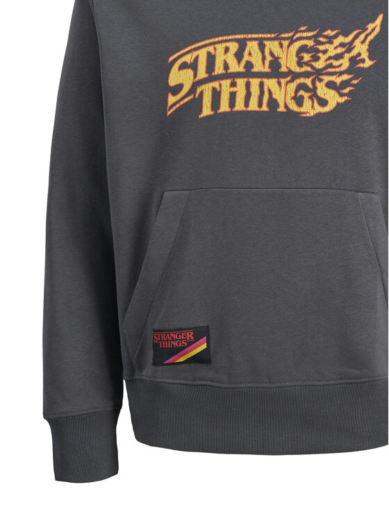 Jack & Jones Jack & Jones Mikina Stranger Things 12291655 Sivá Relaxed Fit