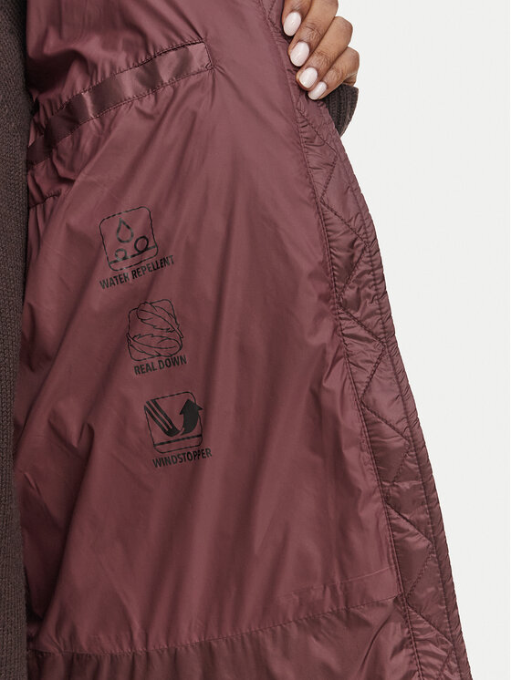 Bomboogie Bomboogie Pernata jakna Rome GW6012TDLC6 Tamno smeđa Regular Fit