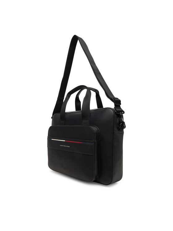 Tommy Hilfiger Tommy Hilfiger Nešiojamo kompiuterio krepšys Th Foundation Computer Bag AM0AM13198 Juoda