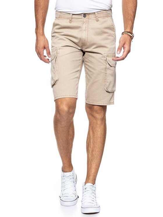 Wrangler Wrangler Pantaloncini di jeans CARGO SHORTS Beige Regular Fit