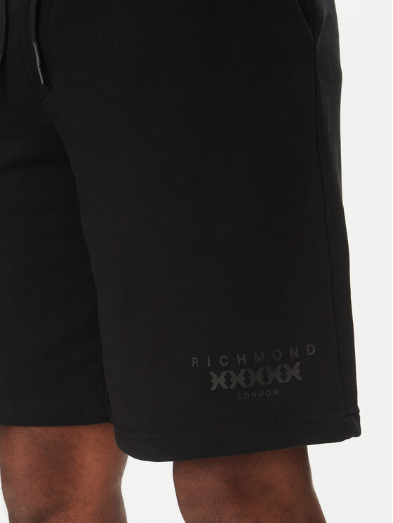 Richmond X Richmond X Спортивні шорти UMP25007BE Чорний Regular Fit