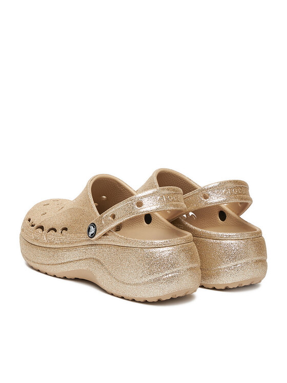 Crocs Crocs Iešļūcenes BAYA PLATFORM CLOG 208459-212 Zelta